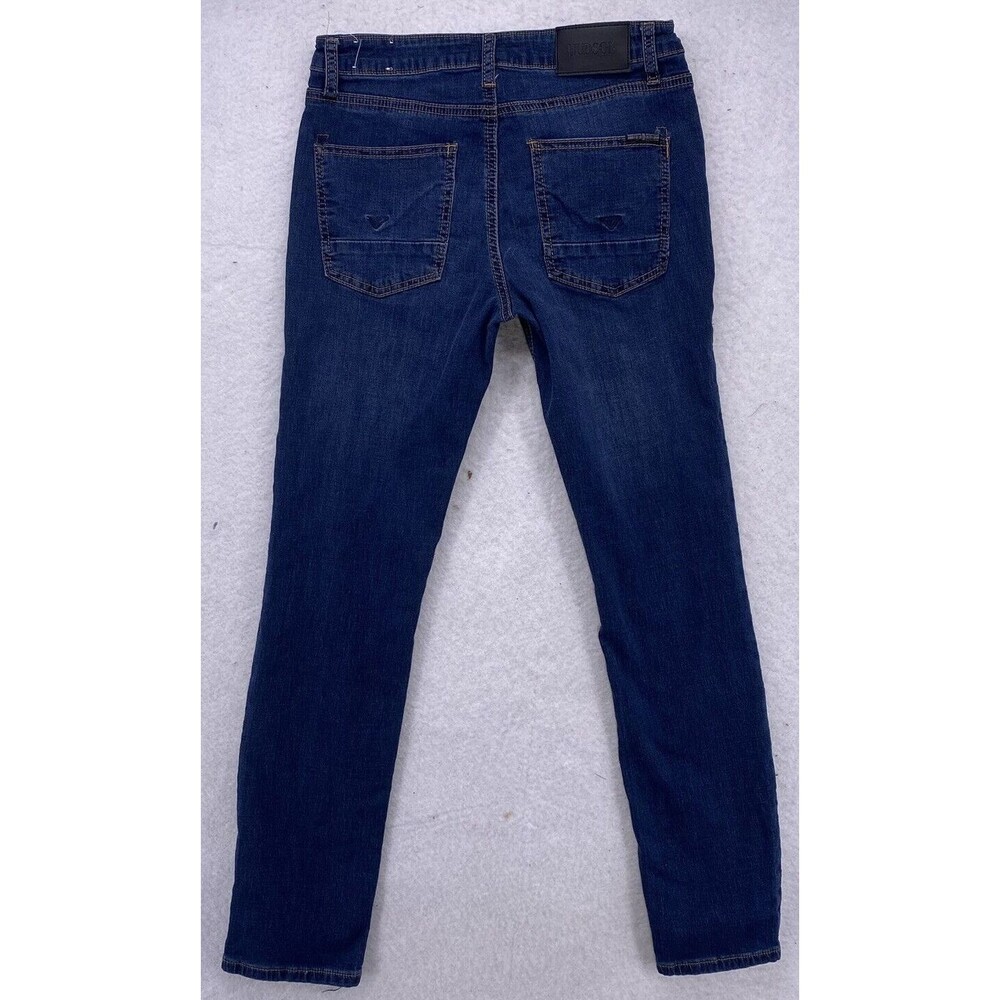 Hudson Boys Size 14 Dark Wash Stretch Skinny Jeans Denim Pants Blue Youth Kids - Picture 5 of 11